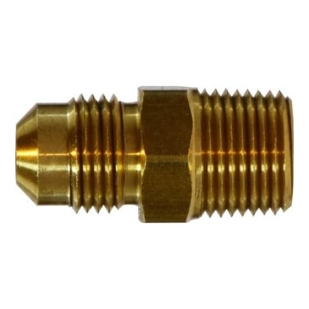 Adapter, Adapter, 1 Nominal, SAE 45 Deg Male Flare X MNPTF, 143 Hex, 65 To 250 Deg F, Brass,